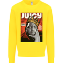 Juicy Rap Music Hip Hop Rapper Kids Sweatshirt Jumper Yellow