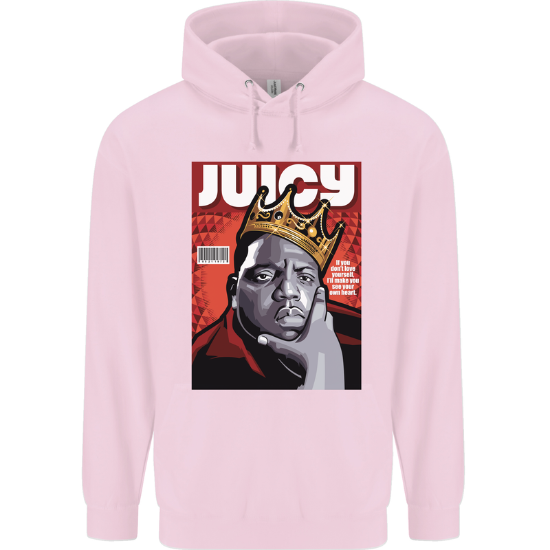 Juicy Rap Music Hip Hop Rapper Mens 80% Cotton Hoodie Light Pink