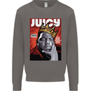 Juicy Rap Music Hip Hop Rapper Mens Sweatshirt Jumper Charcoal