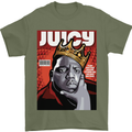 Juicy Rap Music Hip Hop Rapper Mens T-Shirt Cotton Gildan Military Green