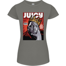 Juicy Rap Music Hip Hop Rapper Womens Petite Cut T-Shirt Charcoal