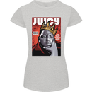 Juicy Rap Music Hip Hop Rapper Womens Petite Cut T-Shirt Sports Grey