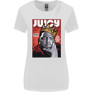 Juicy Rap Music Hip Hop Rapper Womens Wider Cut T-Shirt White