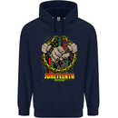 Juneteenth Black Lives Matter History Mens 80% Cotton Hoodie Navy Blue