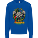 Juneteenth Black Lives Matter History Mens Sweatshirt Jumper Royal Blue