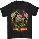 Juneteenth Black Lives Matter History Mens T-Shirt Cotton Gildan Black