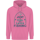 Just a Girl Who Loves Fishing Fisherwoman Mens 80% Cotton Hoodie Azelea