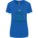 Just a Girl Who Loves Fishing Fisherwoman Womens Wider Cut T-Shirt Royal Blue
