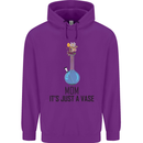 Just a Vase Funny Bong Weed Cannabis Drugs Childrens Kids Hoodie Purple