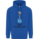 Just a Vase Funny Bong Weed Cannabis Drugs Childrens Kids Hoodie Royal Blue