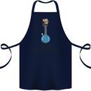 Just a Vase Funny Bong Weed Cannabis Drugs Cotton Apron 100% Organic Navy Blue