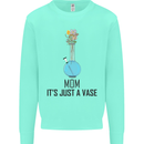 Just a Vase Funny Bong Weed Cannabis Drugs Kids Sweatshirt Jumper Peppermint
