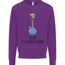 Just a Vase Funny Bong Weed Cannabis Drugs Kids Sweatshirt Jumper Purple