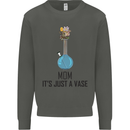 Just a Vase Funny Bong Weed Cannabis Drugs Kids Sweatshirt Jumper Storm Grey