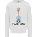 Just a Vase Funny Bong Weed Cannabis Drugs Kids Sweatshirt Jumper White