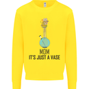 Just a Vase Funny Bong Weed Cannabis Drugs Kids Sweatshirt Jumper Yellow