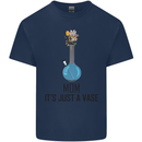 Just a Vase Funny Bong Weed Cannabis Drugs Kids T-Shirt Childrens Navy Blue