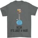 Just a Vase Funny Bong Weed Cannabis Drugs Mens T-Shirt Cotton Gildan Charcoal