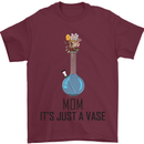 Just a Vase Funny Bong Weed Cannabis Drugs Mens T-Shirt Cotton Gildan Maroon