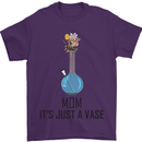 Just a Vase Funny Bong Weed Cannabis Drugs Mens T-Shirt Cotton Gildan Purple