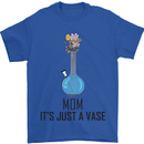 Just a Vase Funny Bong Weed Cannabis Drugs Mens T-Shirt Cotton Gildan Royal Blue