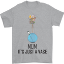 Just a Vase Funny Bong Weed Cannabis Drugs Mens T-Shirt Cotton Gildan Sports Grey