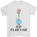 Just a Vase Funny Bong Weed Cannabis Drugs Mens T-Shirt Cotton Gildan White