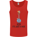 Just a Vase Funny Bong Weed Cannabis Drugs Mens Vest Tank Top Red
