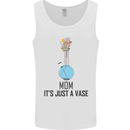 Just a Vase Funny Bong Weed Cannabis Drugs Mens Vest Tank Top White