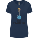Just a Vase Funny Bong Weed Cannabis Drugs Womens Wider Cut T-Shirt Navy Blue