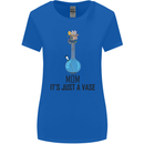 Just a Vase Funny Bong Weed Cannabis Drugs Womens Wider Cut T-Shirt Royal Blue
