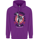 Karate Good Things Mixed Martial Arts MMA Childrens Kids Hoodie Purple