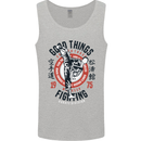 Karate Good Things Mixed Martial Arts MMA Mens Vest Tank Top Sports Grey