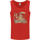 Katana Blacksmith Japanese Samurai Sword Mens Vest Tank Top Red