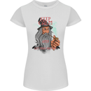 Keep Calm & Let That Shit Go Weed Drugs Womens Petite Cut T-Shirt White