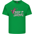 Keep It Shrimple Funny Shrimp Prawns Mens Cotton T-Shirt Tee Top Irish Green