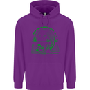 Keep the Planet Clean Climate Change Mens 80% Cotton Hoodie Purple