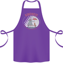 Kindness a Gift Funny Dog Elephant Cotton Apron 100% Organic Purple