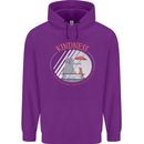 Kindness a Gift Funny Dog Elephant Mens 80% Cotton Hoodie Purple