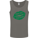 Kiss Me I'm Irish St. Patrick's Day Mens Vest Tank Top Charcoal