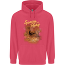 Kitesurfing Spray and Pray Childrens Kids Hoodie Heliconia
