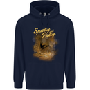 Kitesurfing Spray and Pray Childrens Kids Hoodie Navy Blue