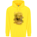 Kitesurfing Spray and Pray Childrens Kids Hoodie Yellow
