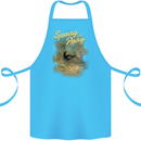 Kitesurfing Spray and Pray Cotton Apron 100% Organic Turquoise