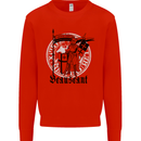 Knights Templar Beauseant St Georges Day Kids Sweatshirt Jumper Bright Red