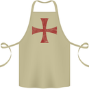 Knights Templar Cross Fancy Dress Outfit Cotton Apron 100% Organic Khaki