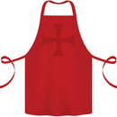 Knights Templar Cross Fancy Dress Outfit Cotton Apron 100% Organic Red