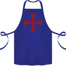 Knights Templar Cross Fancy Dress Outfit Cotton Apron 100% Organic Royal Blue