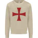 Knights Templar Cross Fancy Dress Outfit Mens Sweatshirt Jumper Sand