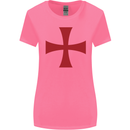 Knights Templar Cross Fancy Dress Outfit Womens Wider Cut T-Shirt Azalea